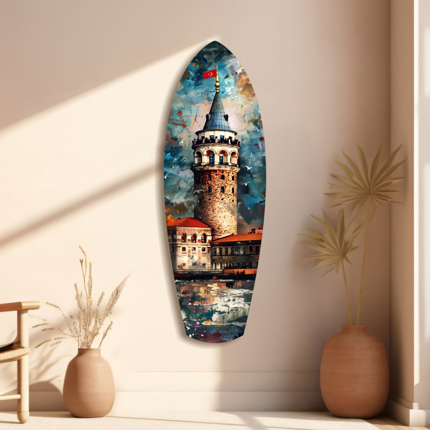 Galata Kulesi Cam Tablo