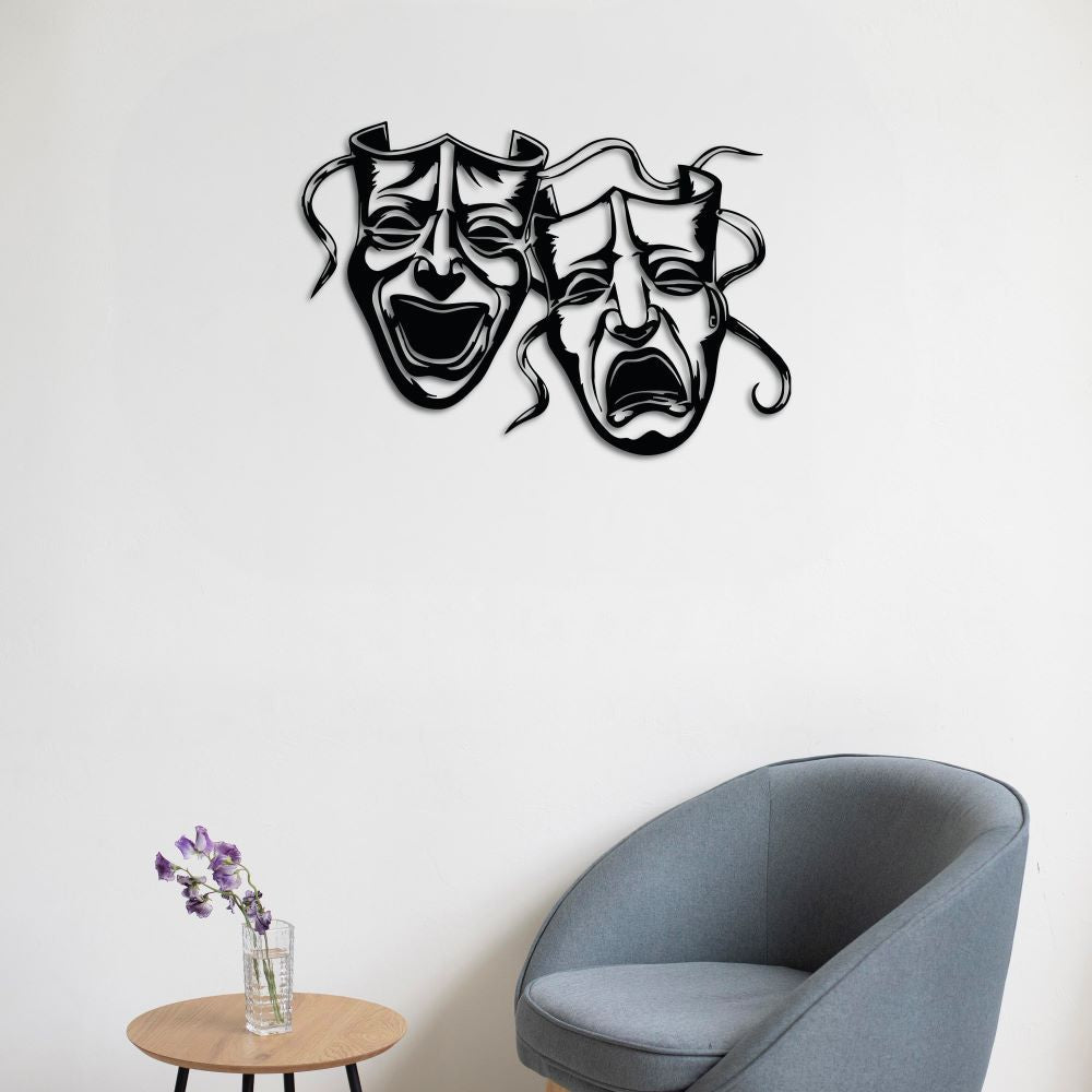 Mask of Art Metal Painting