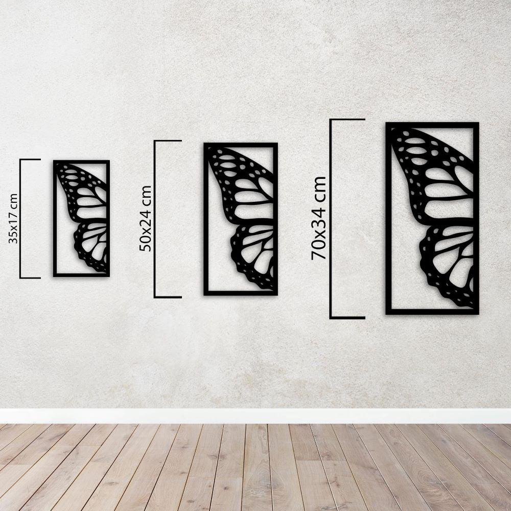Monarch Elegance Three Piece Butterfly Metal Wall Art
