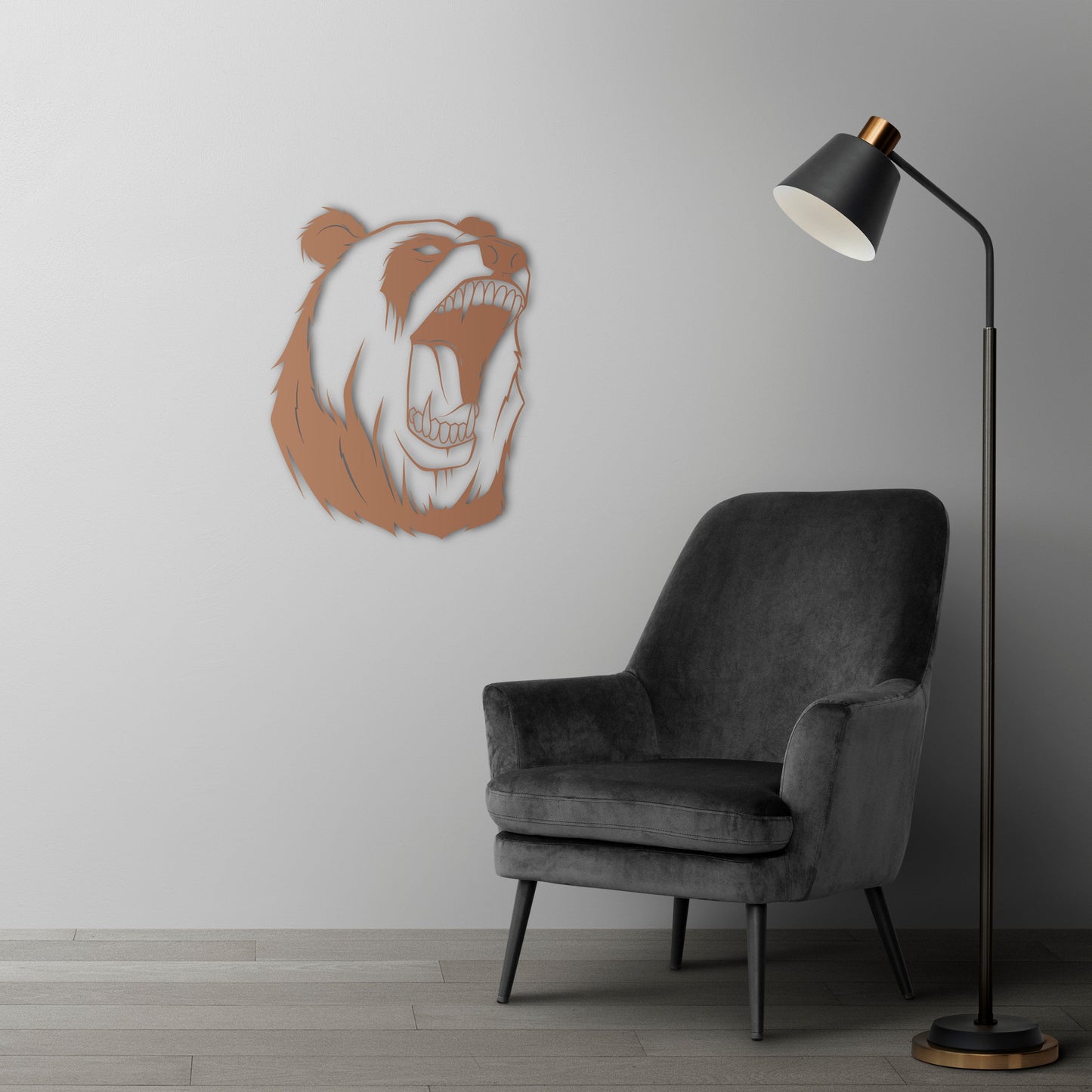 Wild Spirit Panda Metal Painting