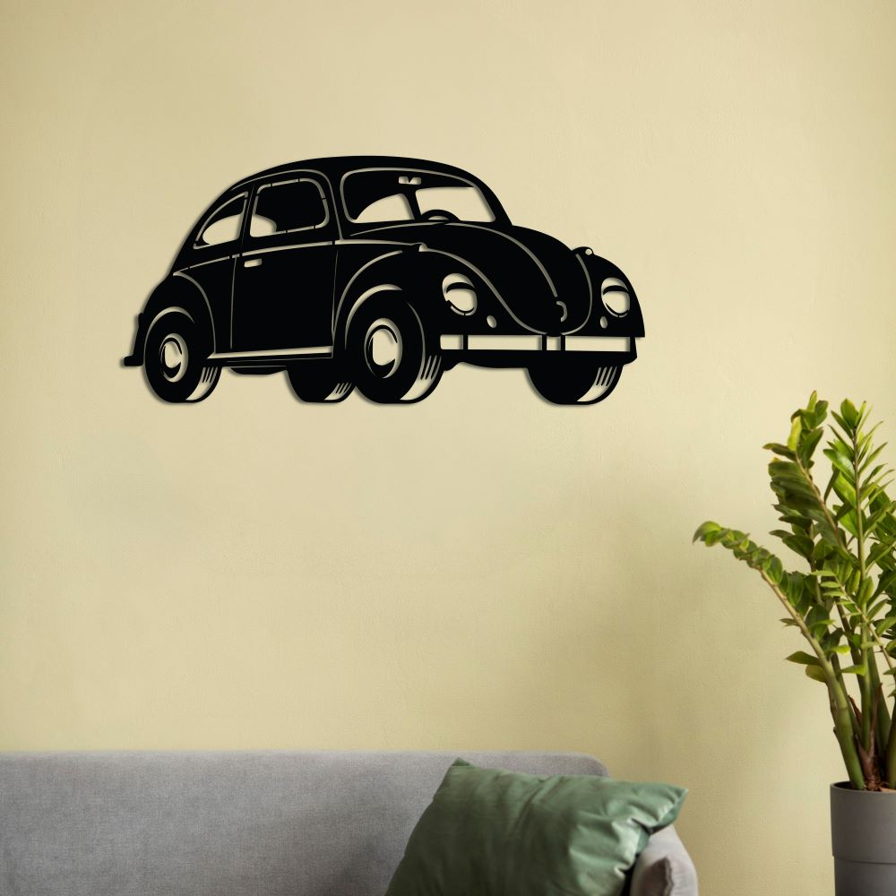 Nostalgic Beetle Metal Painting