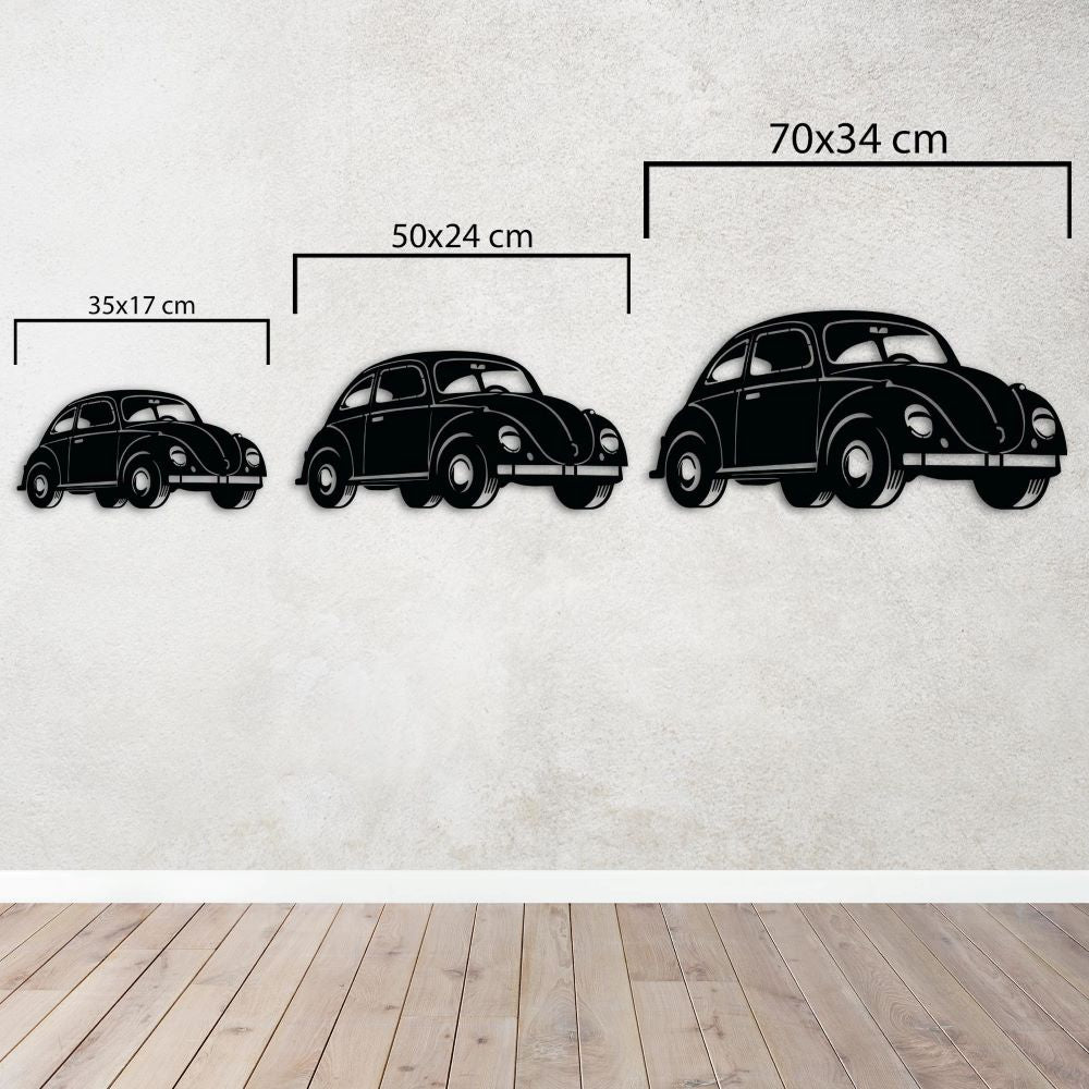 Nostalgic Beetle Metal Painting