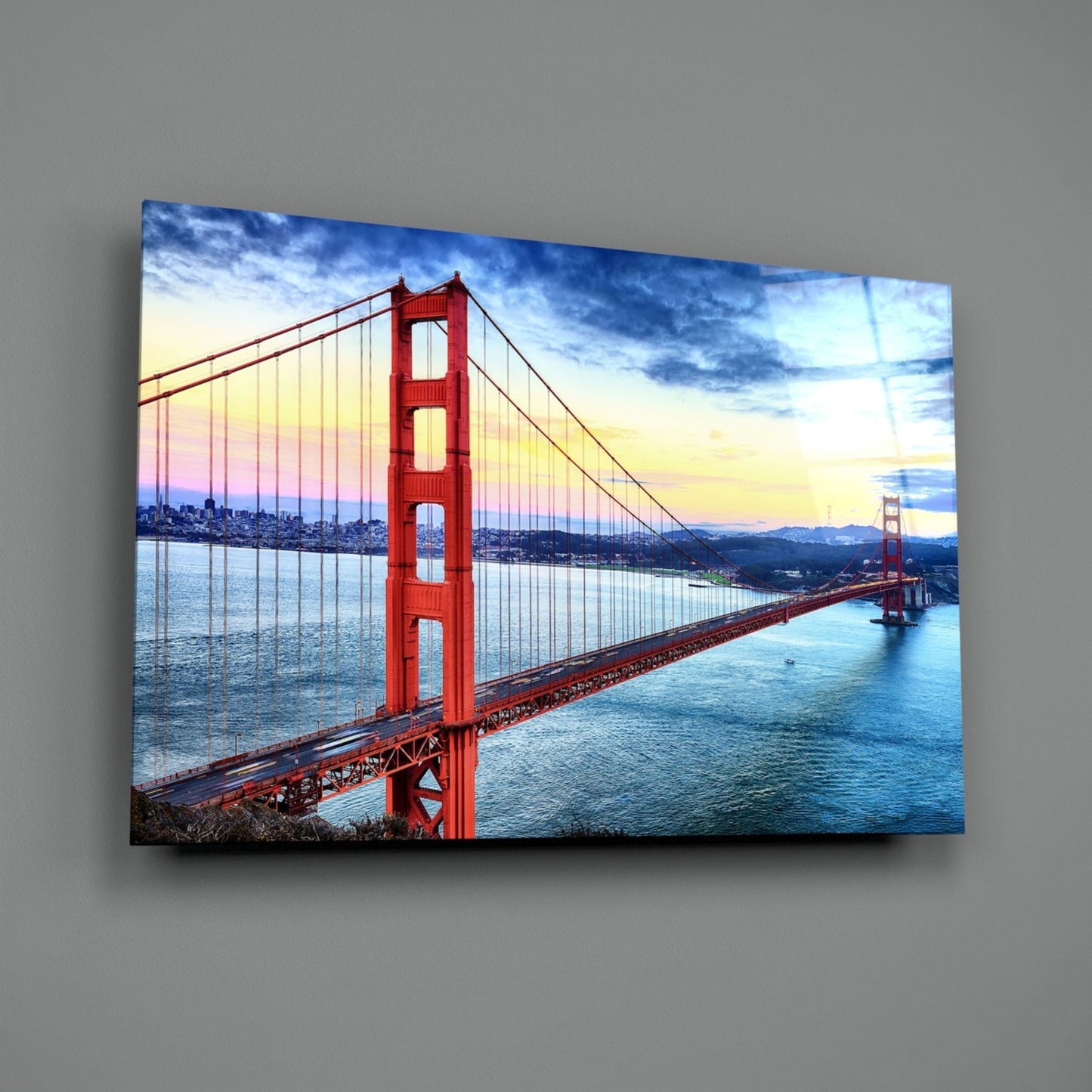 Golden Gate Köprüsü Cam Tablo