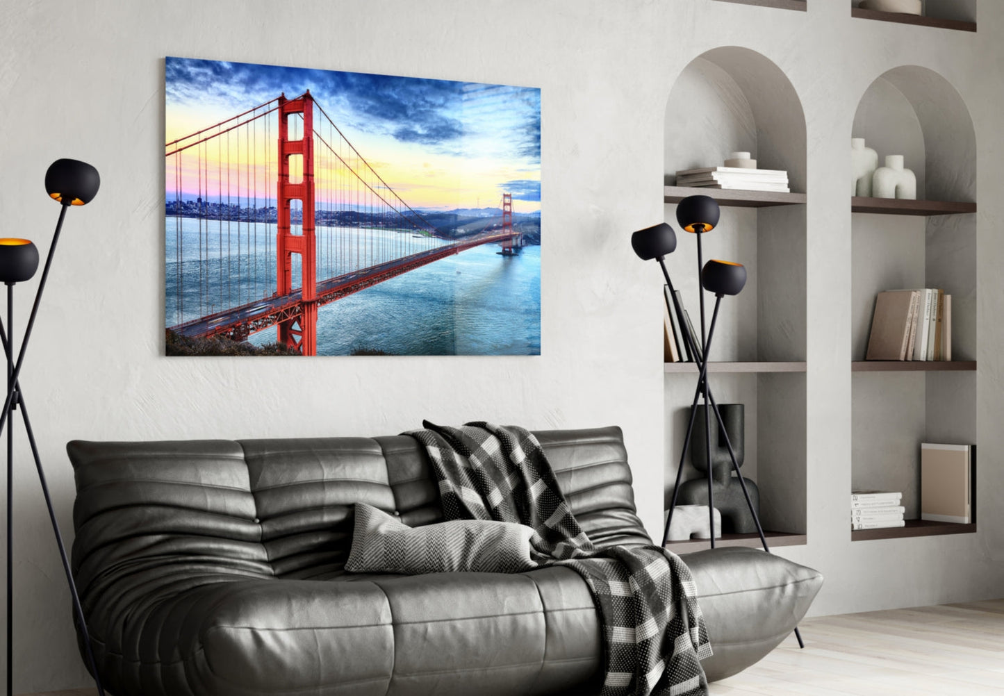 Golden Gate Köprüsü Cam Tablo