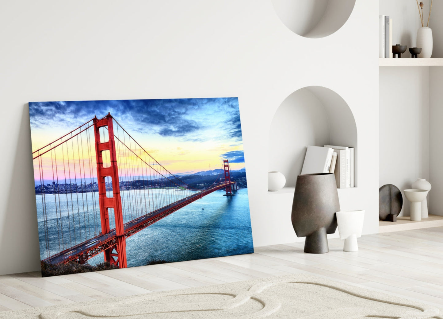 Golden Gate Köprüsü Cam Tablo