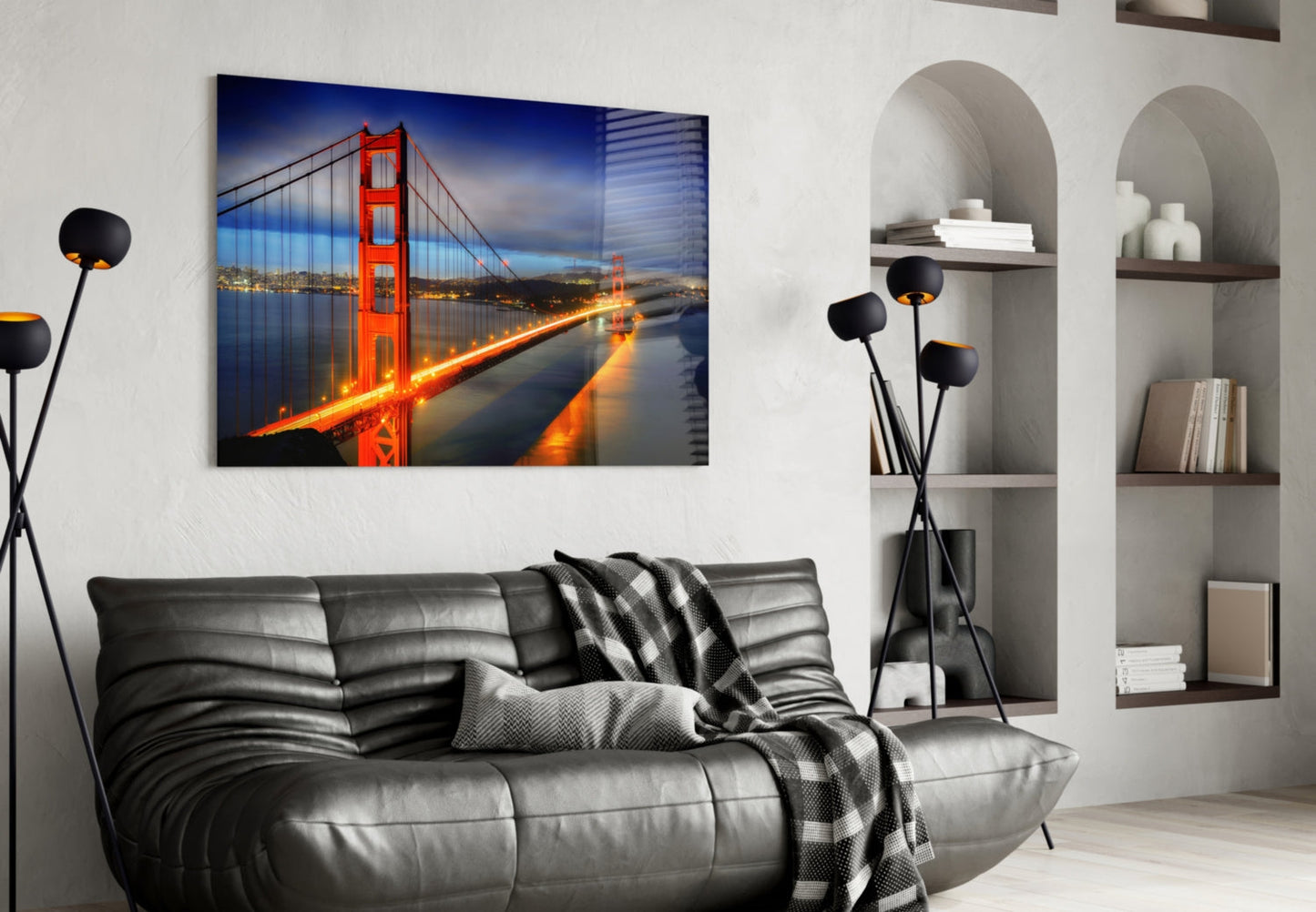 Golden Gate Köprüsü Cam Tablo