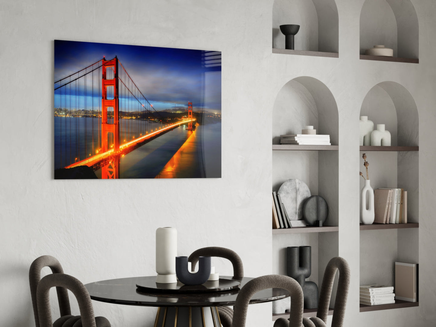 Golden Gate Köprüsü Cam Tablo