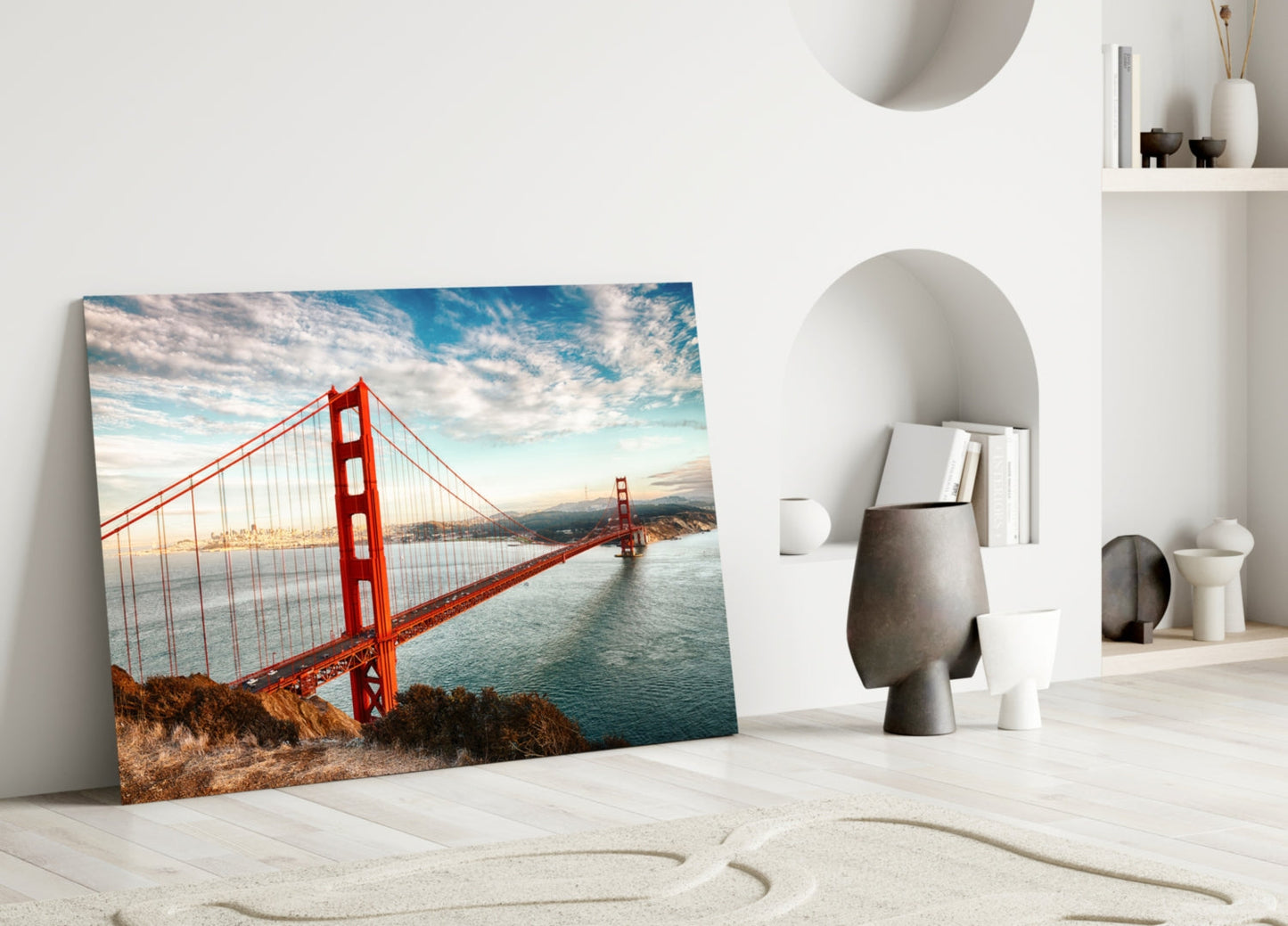 Golden Gate Köprüsü Cam Tablo