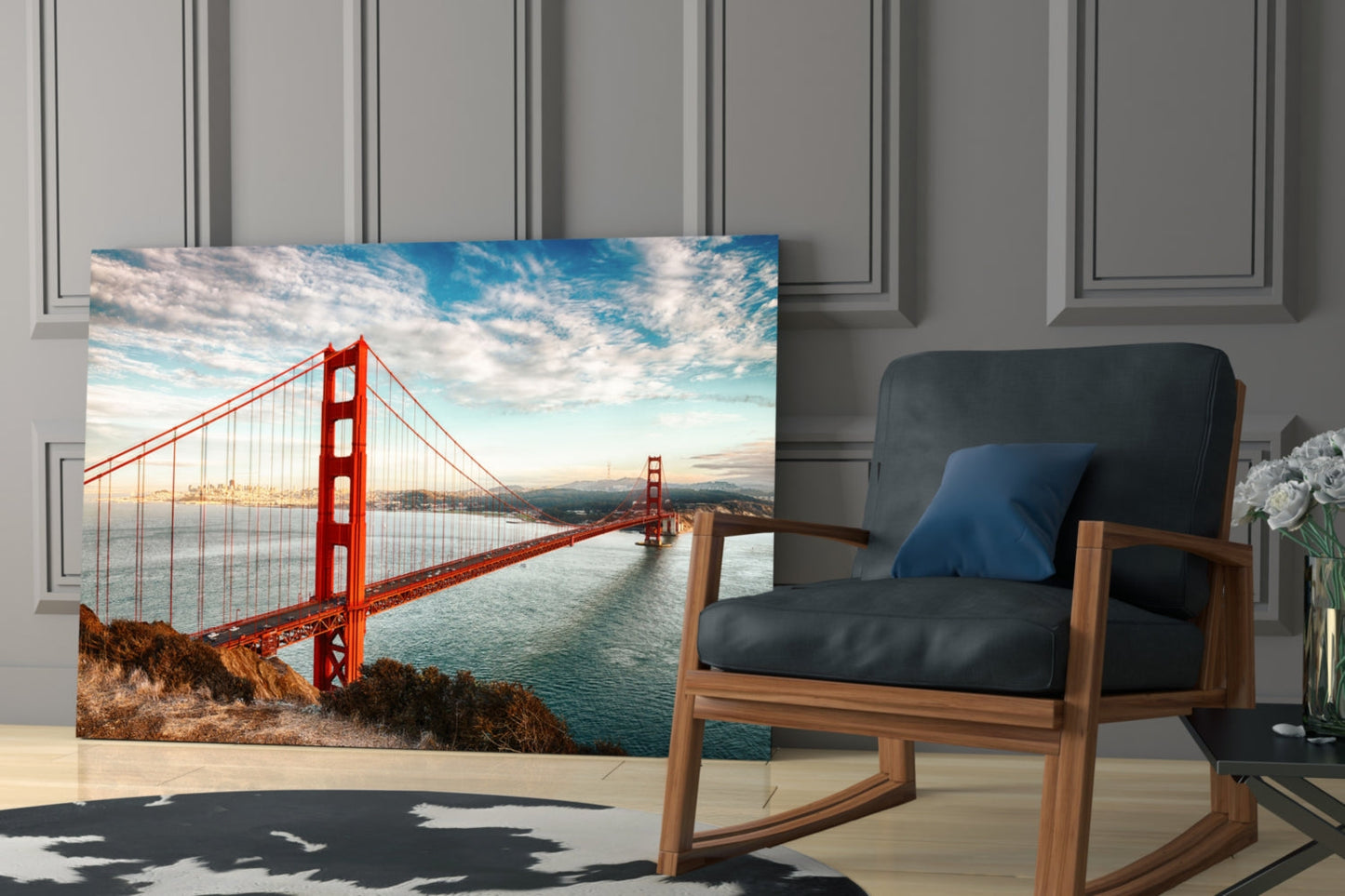 Golden Gate Köprüsü Cam Tablo
