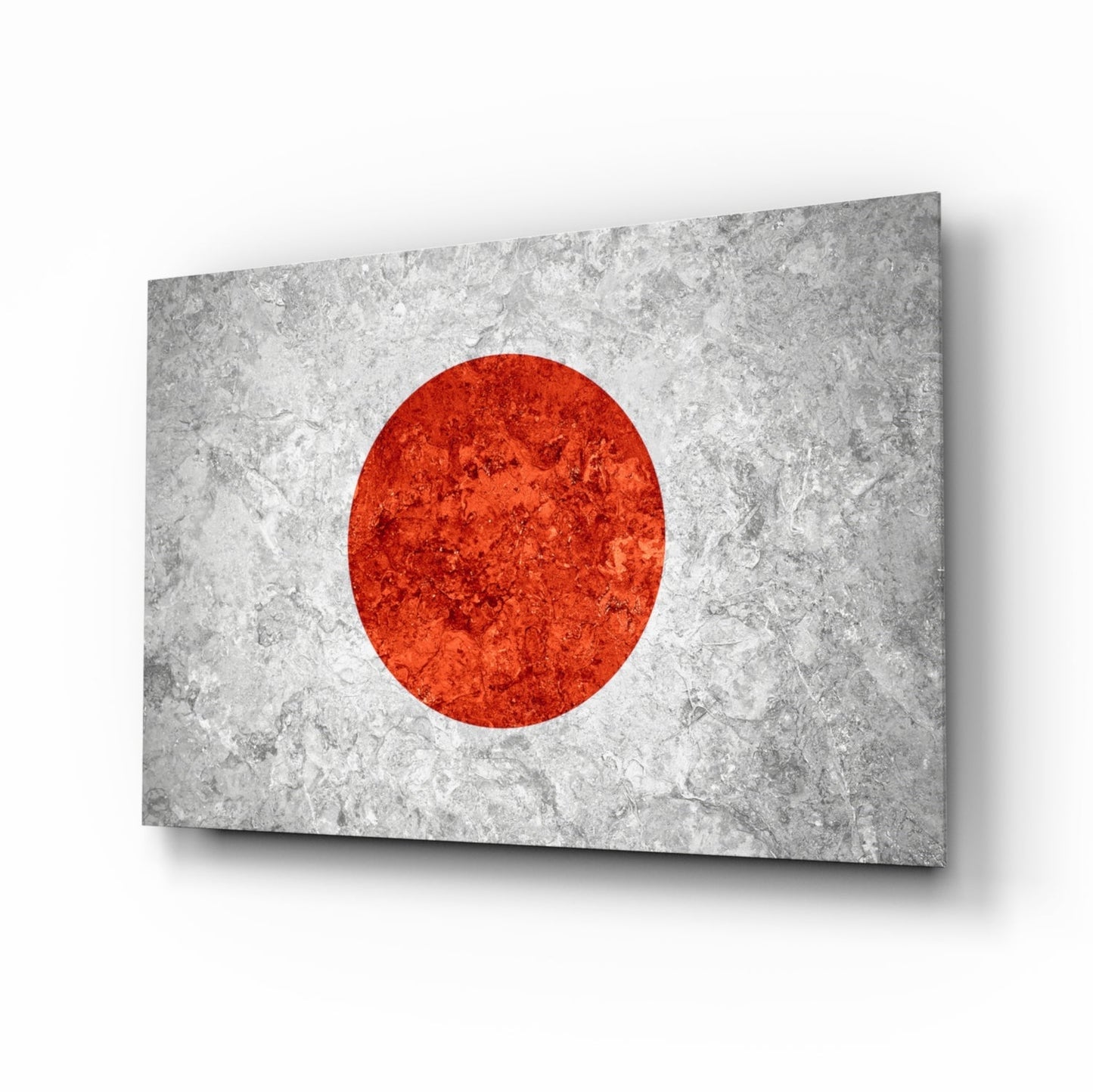 Japon Bayrağı Cam Tablo