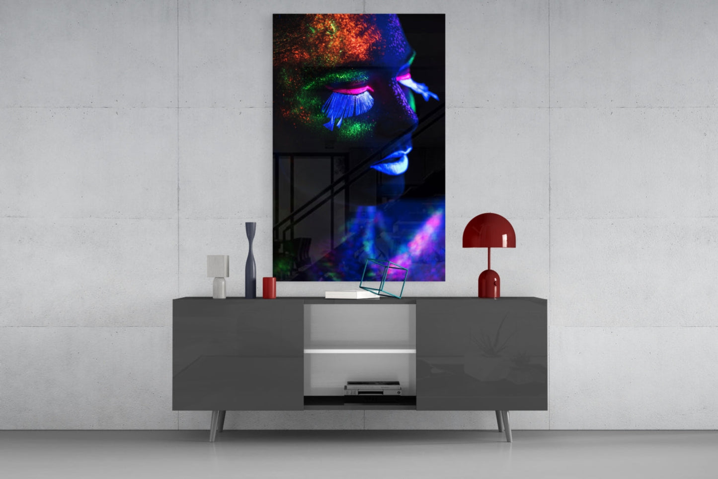 Neon Makyaj Cam Tablo