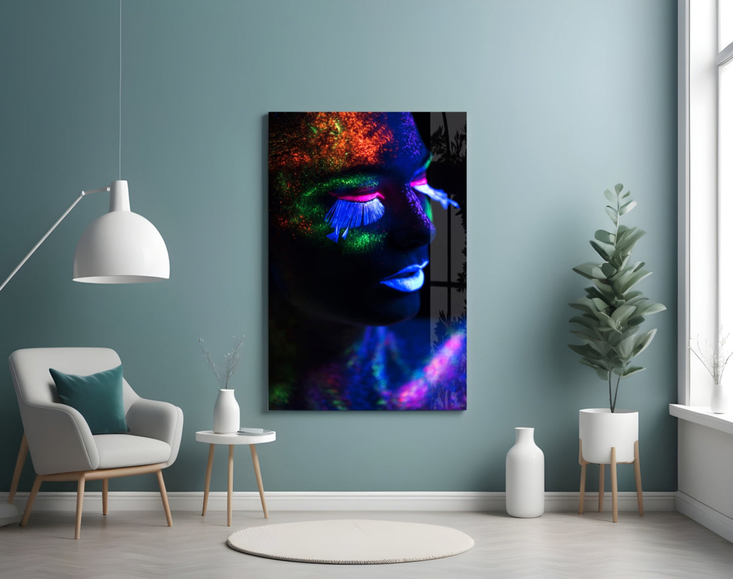 Neon Makyaj Cam Tablo