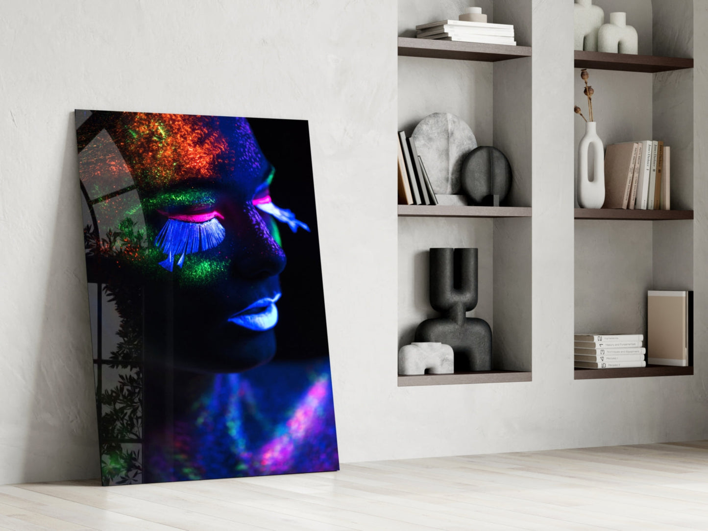 Neon Makyaj Cam Tablo