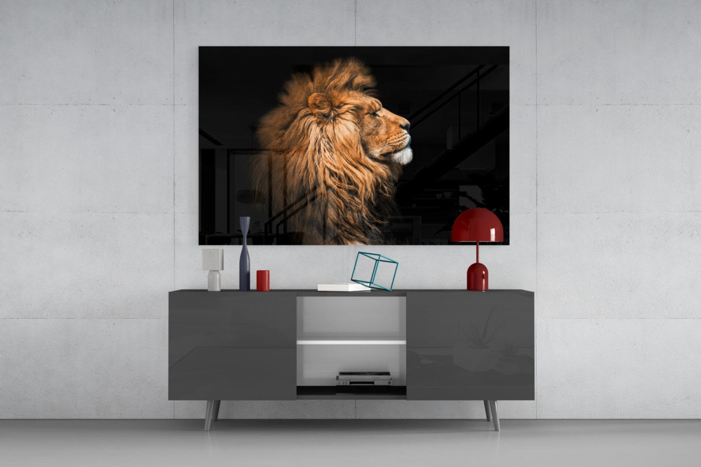 Aslan Cam Tablo