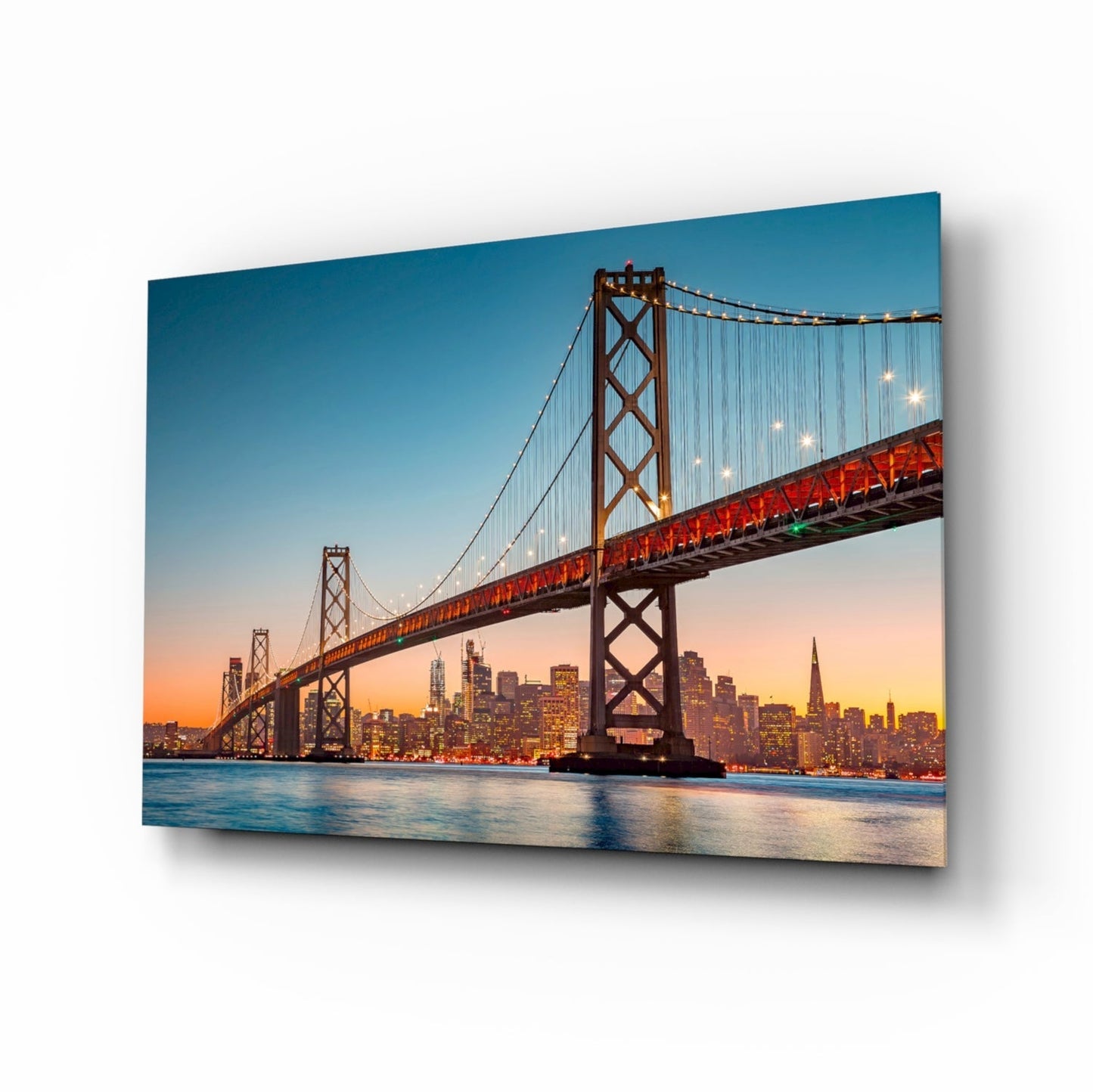 San Francisco Golden Gate Kaliforniya Köprüsü Cam Tablo