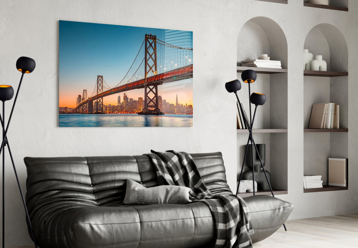 San Francisco Golden Gate Kaliforniya Köprüsü Cam Tablo