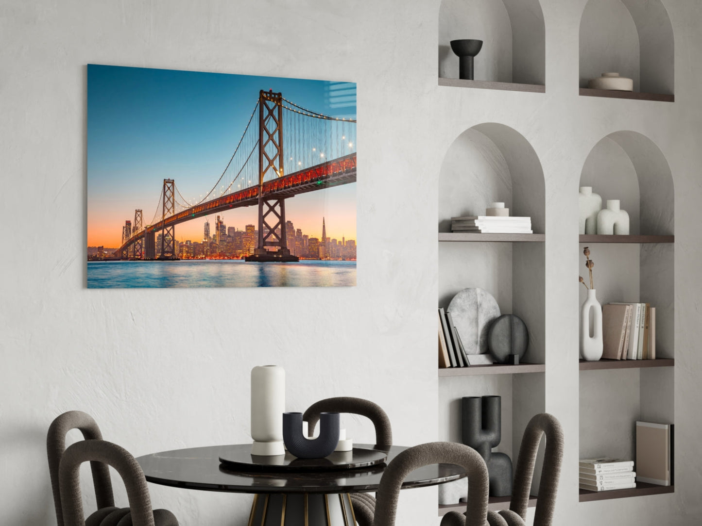 San Francisco Golden Gate Kaliforniya Köprüsü Cam Tablo