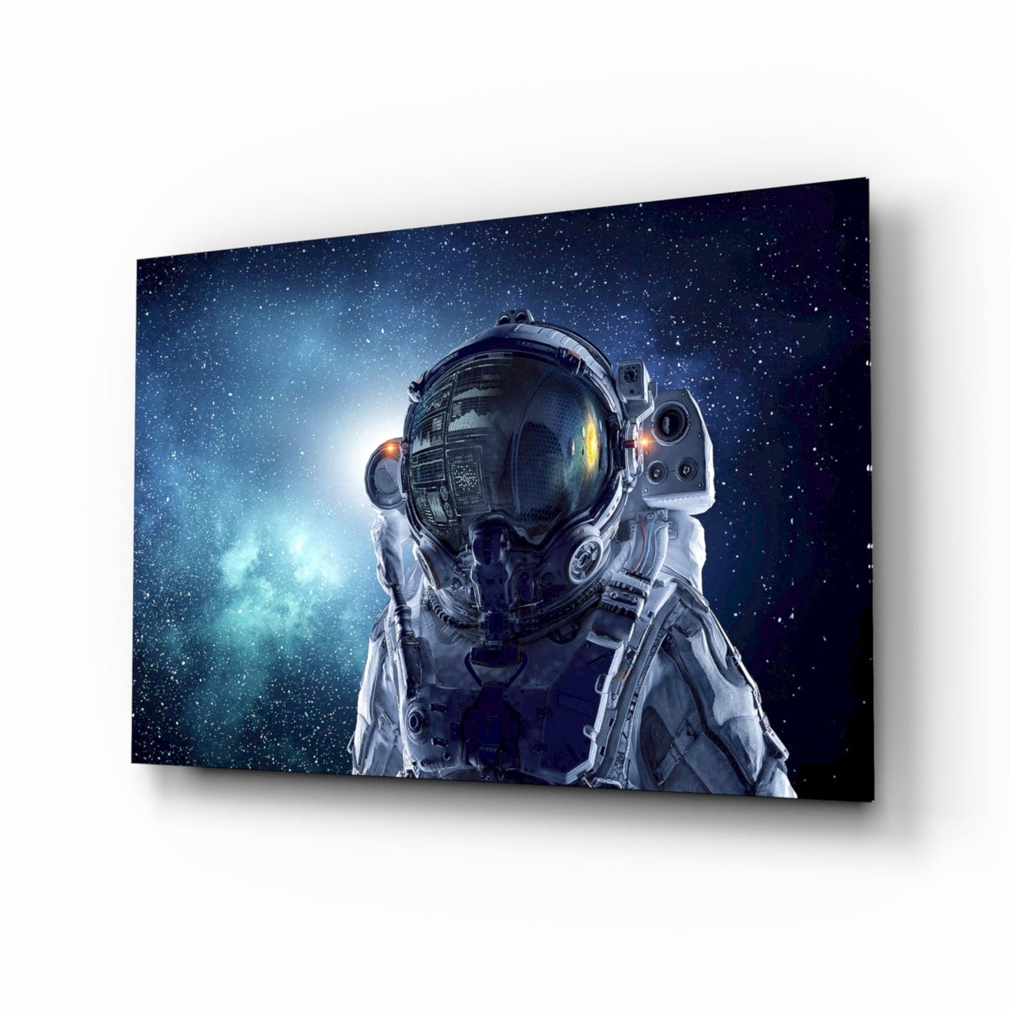 Astronot Uzayda Cam Tablo