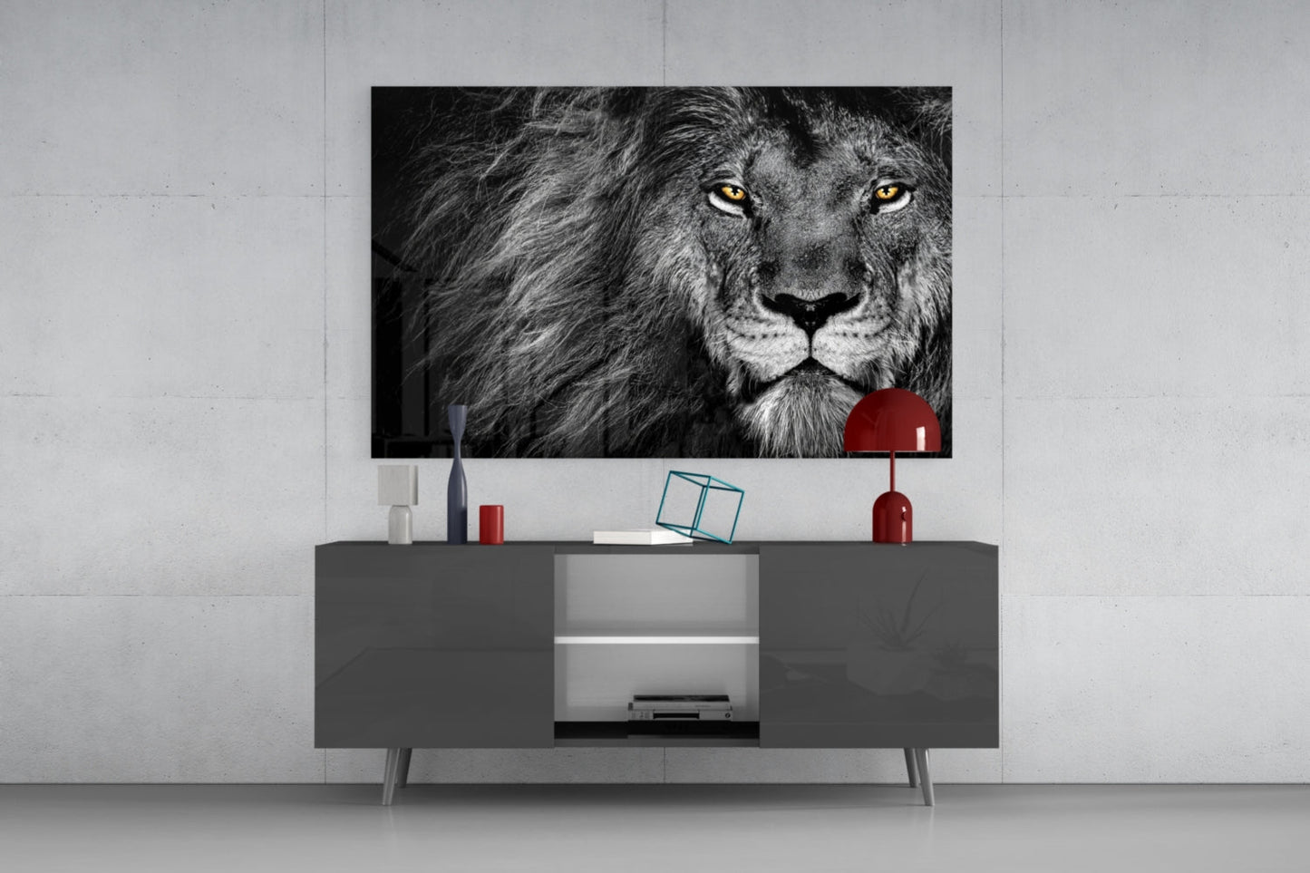 Aslan Cam Tablo