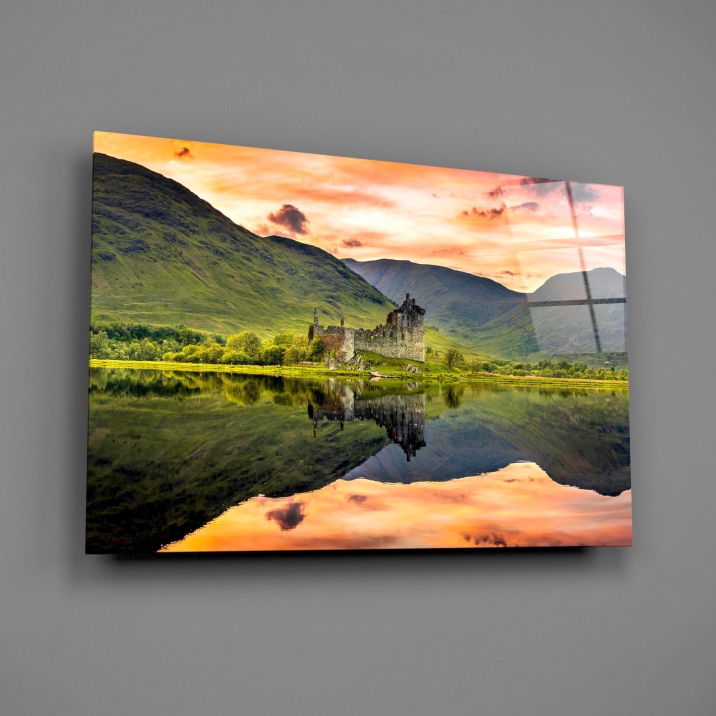 Loch Birch İskoçya Cam Tablo