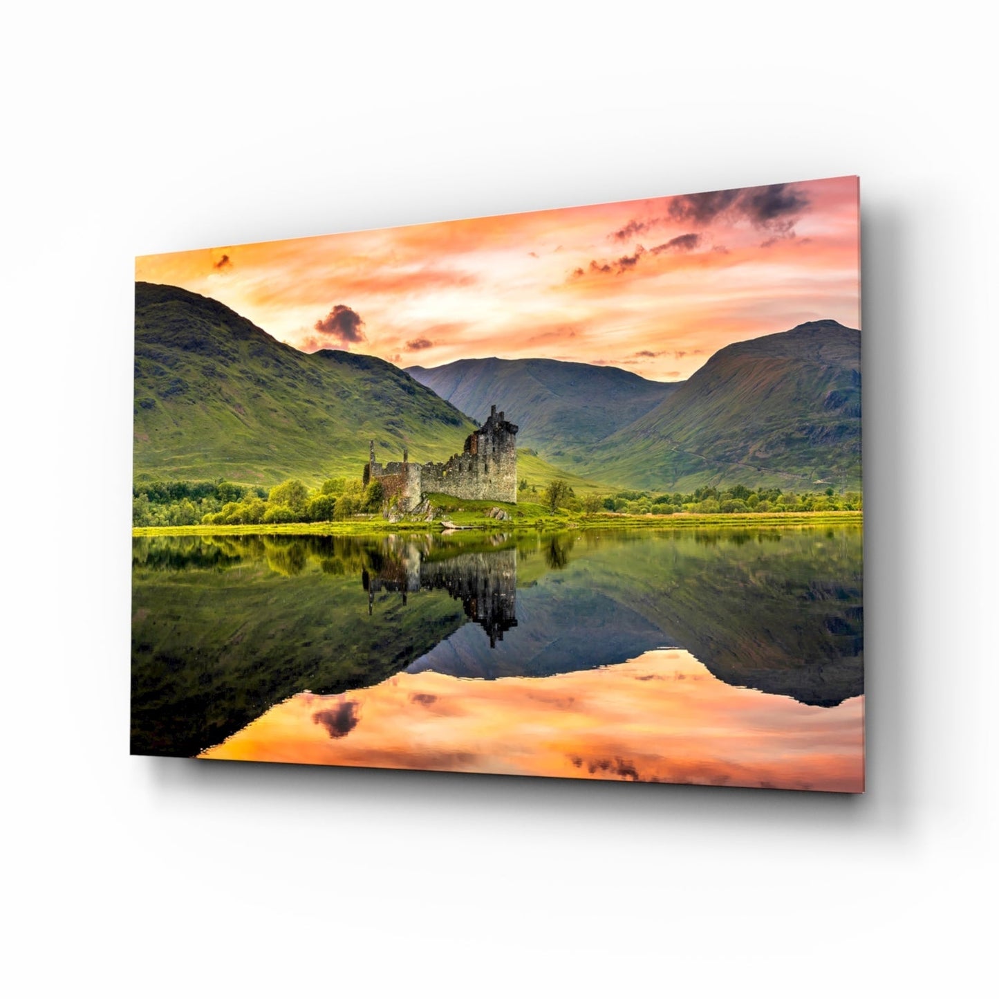Loch Birch İskoçya Cam Tablo