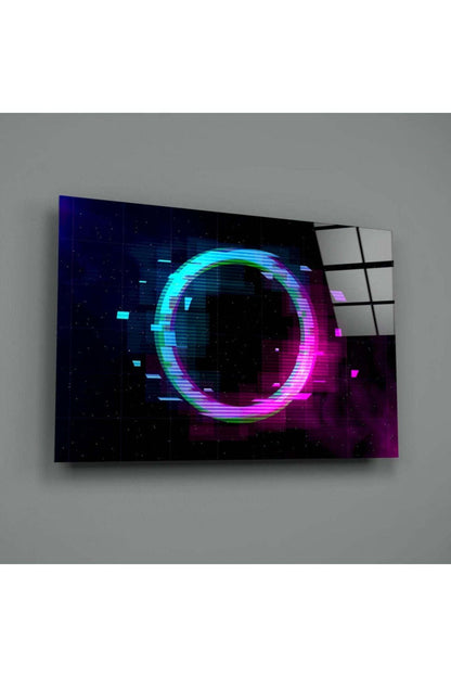 Neon Çember Cam Tablo