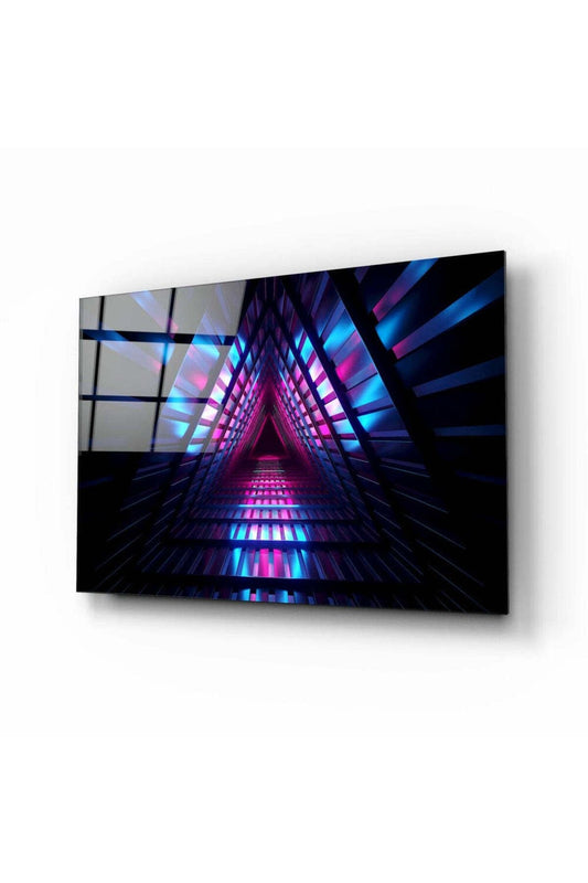Neon Işıklar Cam Tablo
