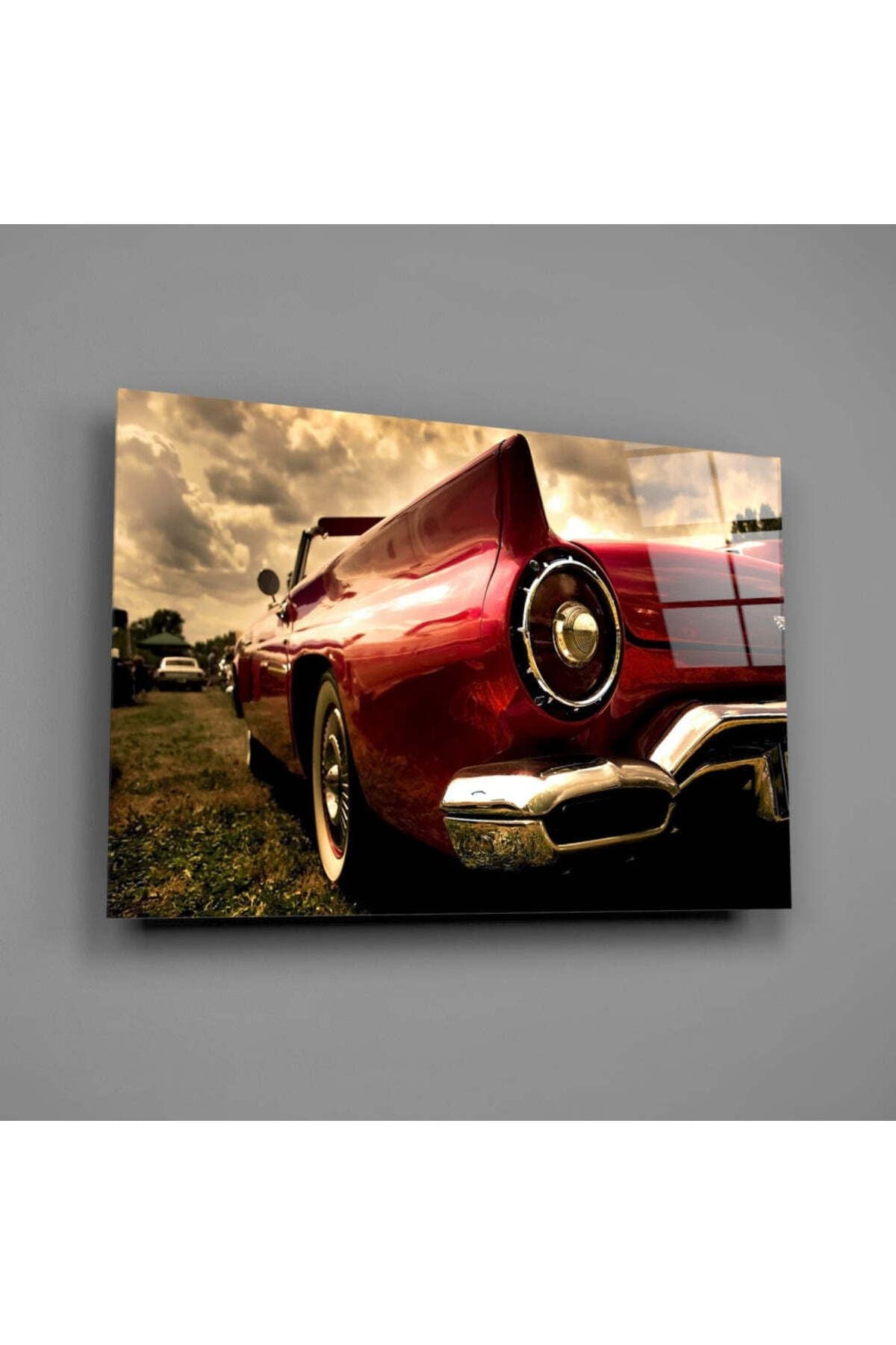 Kırmızı Chevrolet Cam Tablo