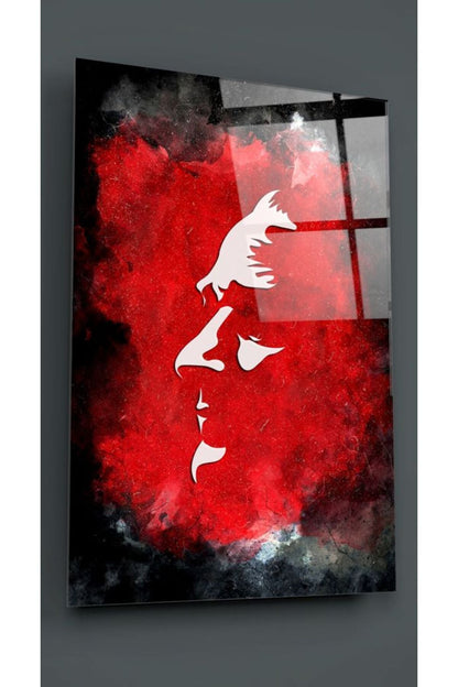 Atatürk Silüeti Cam Tablo