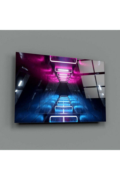 Neon Işıklar Cam Tablo