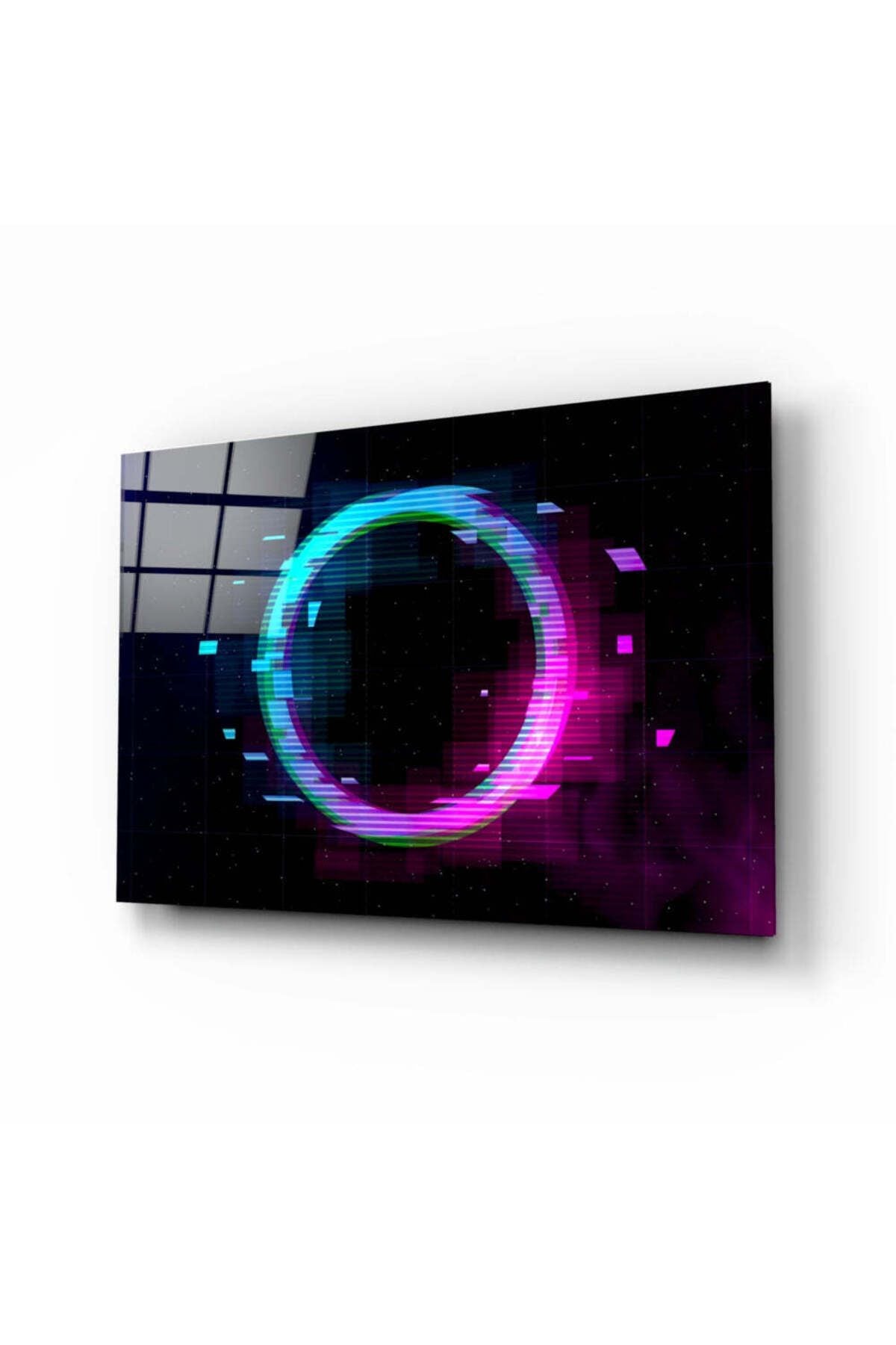 Neon Çember Cam Tablo