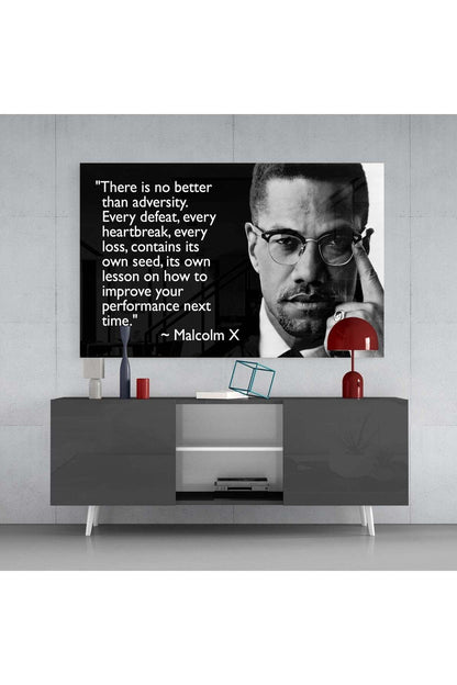 Malcolm X'İn Sözleri Cam Tablo