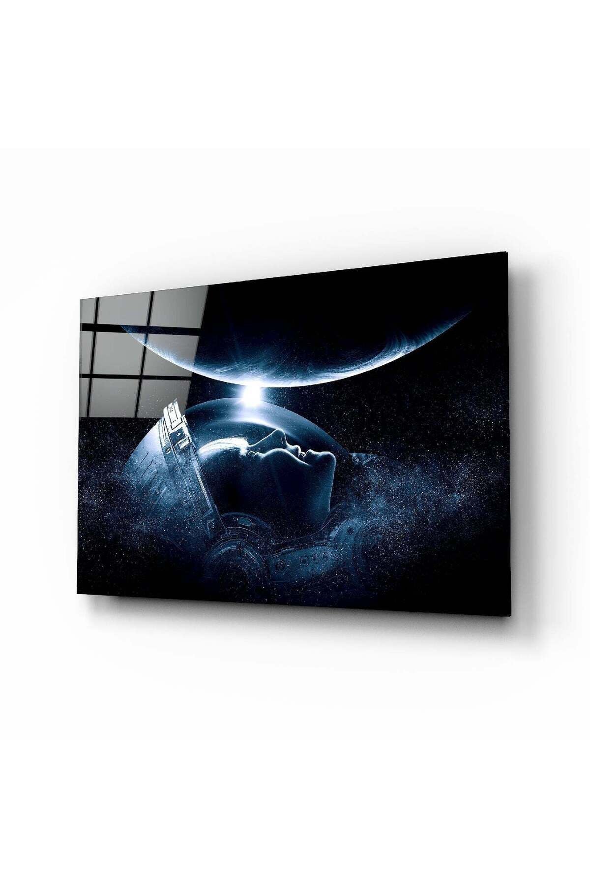 Astronotun Görüşü Cam Tablo