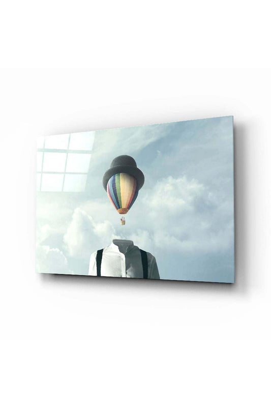 Balon Kafalar Cam Tablo