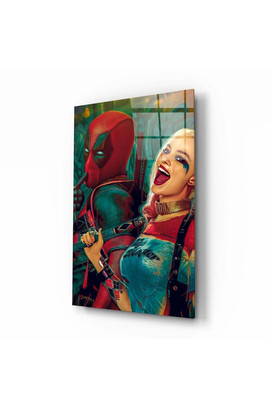 Harley Quinn Ve Deadpool Cam Tablo