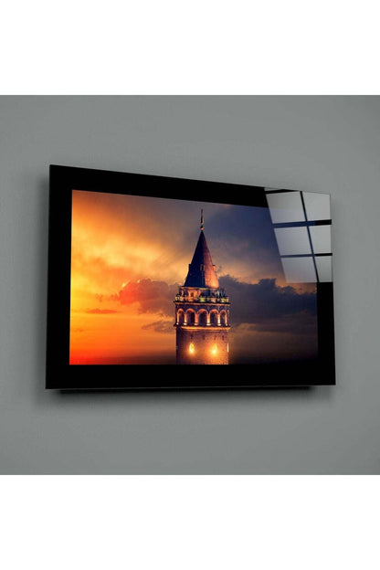 Galata Kulesi Cam Tablo