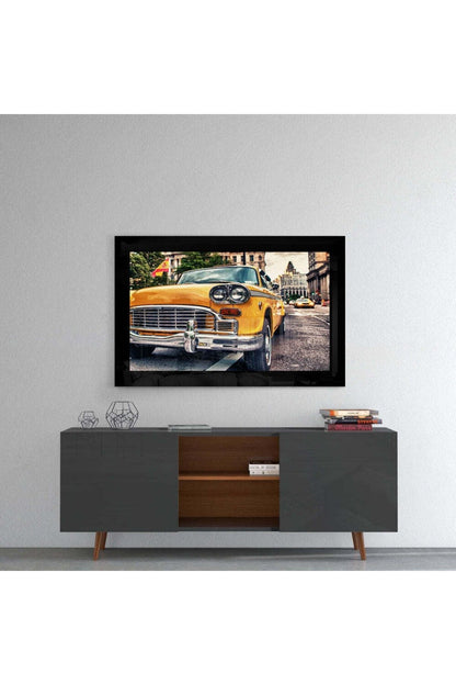 Vintage Taxi New York Cam Tablo