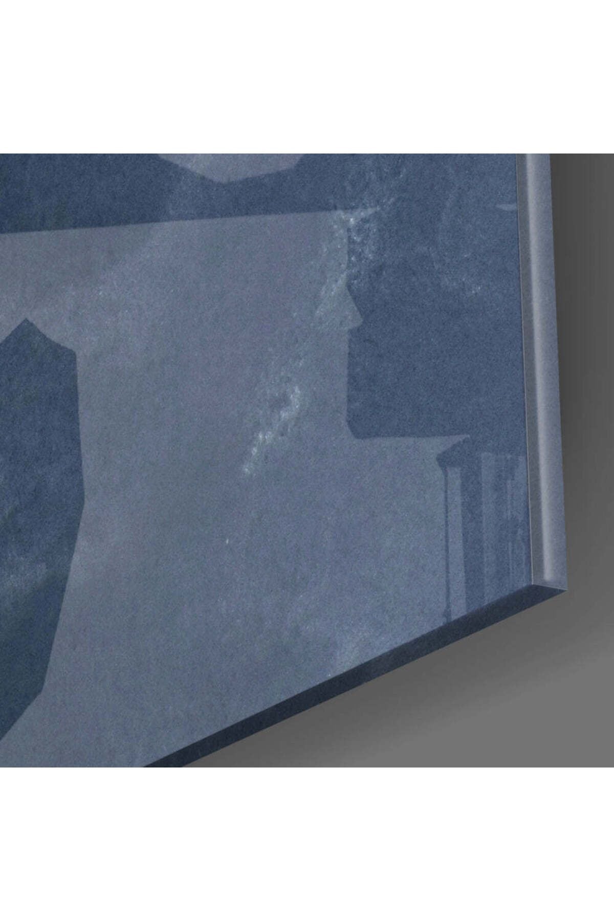 Abstract Gri Cam Tablo