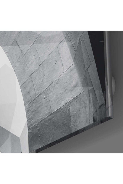 Mimari Geometrik Şekiller Cam Tablo