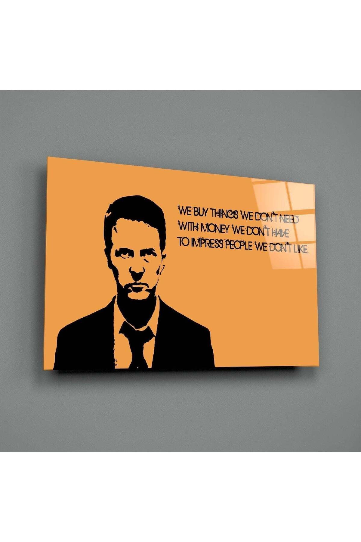 Dövüş Kulübü - Fight Club Cam Tablo