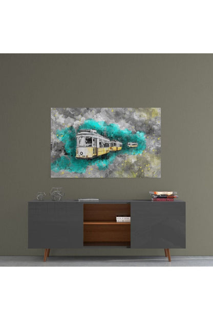 İllüstrasyon Tramvay Cam Tablo