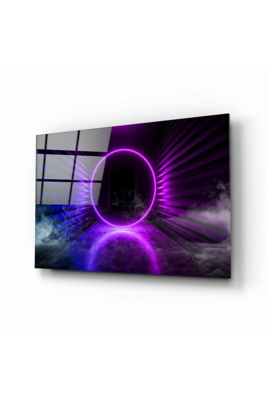 Neon Işıklar Cam Tablo