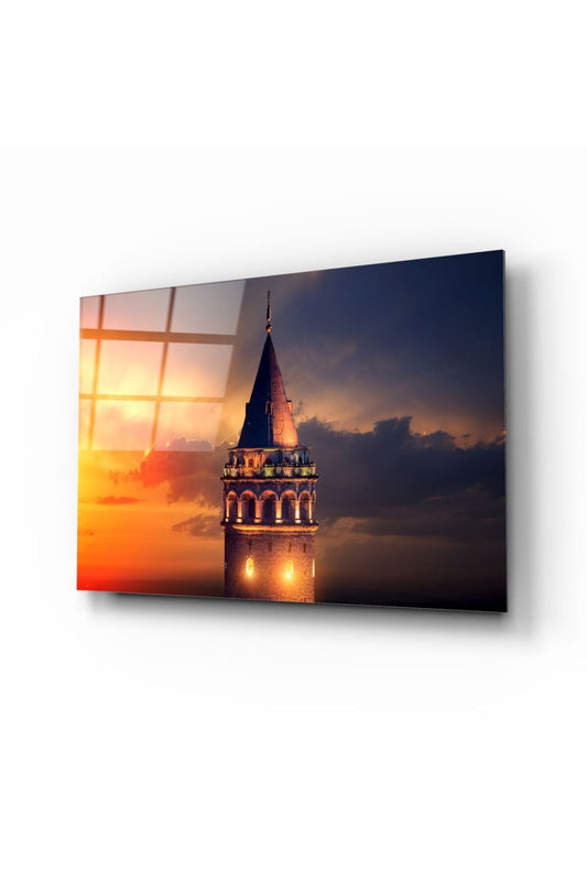 Galata Kulesi Cam Tablo