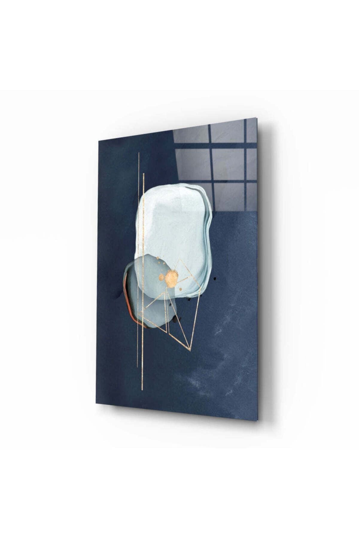 Abstract Gri Cam Tablo