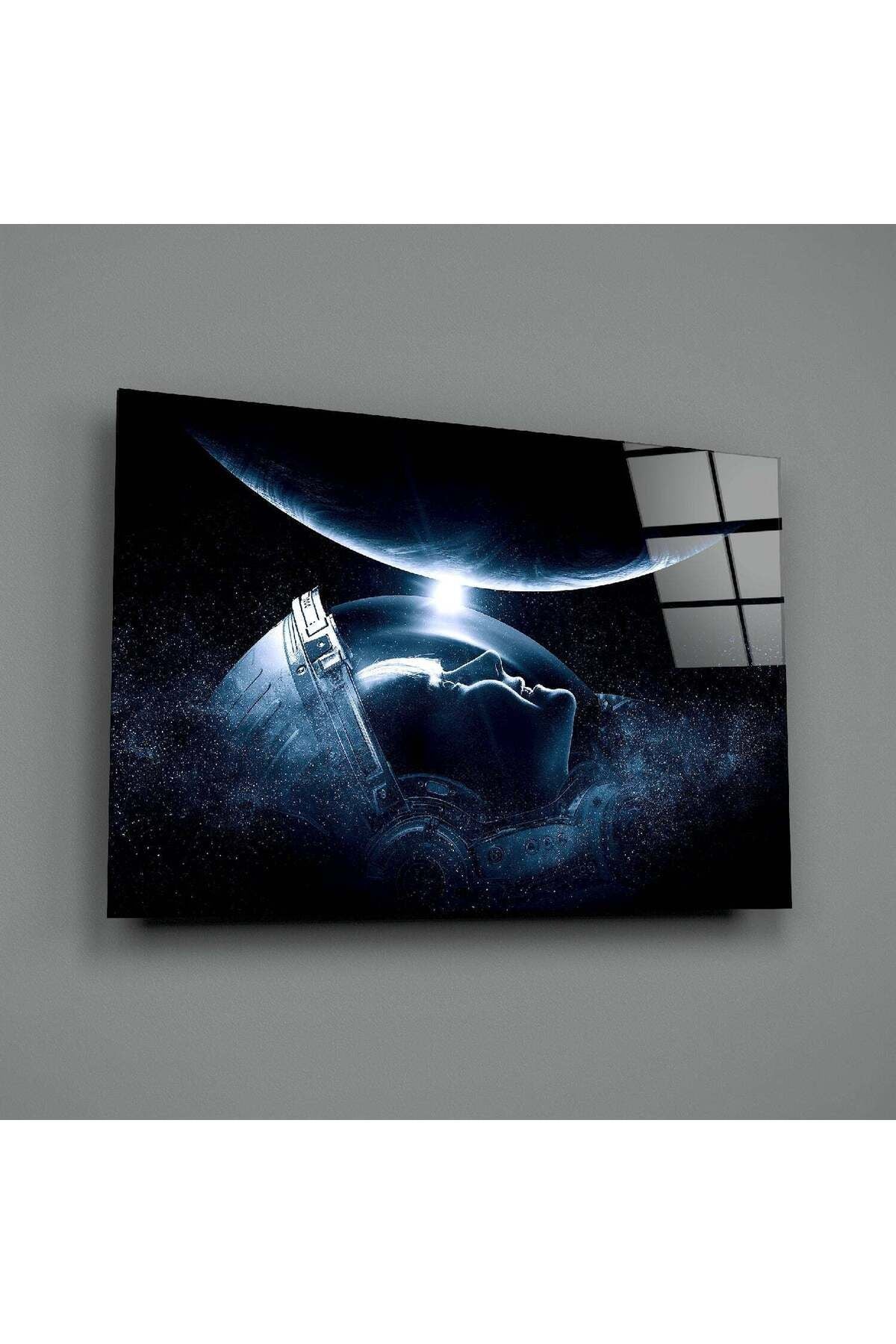 Astronotun Görüşü Cam Tablo