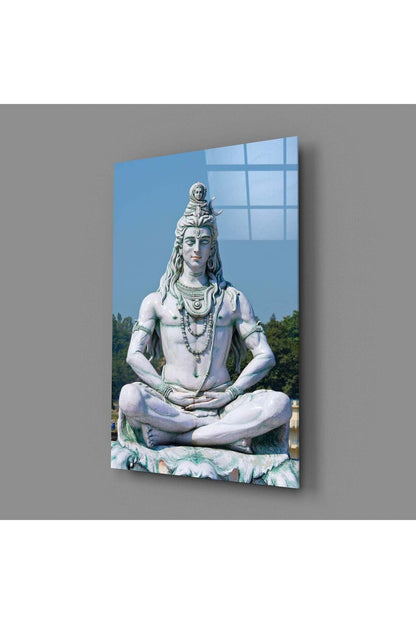 Meditasyonda Shiva Cam Tablo