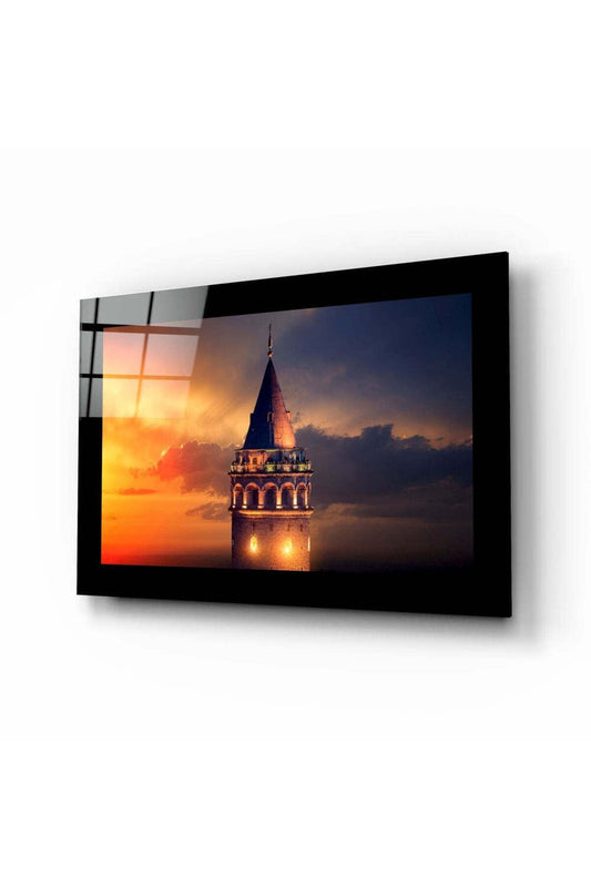 Galata Kulesi Cam Tablo