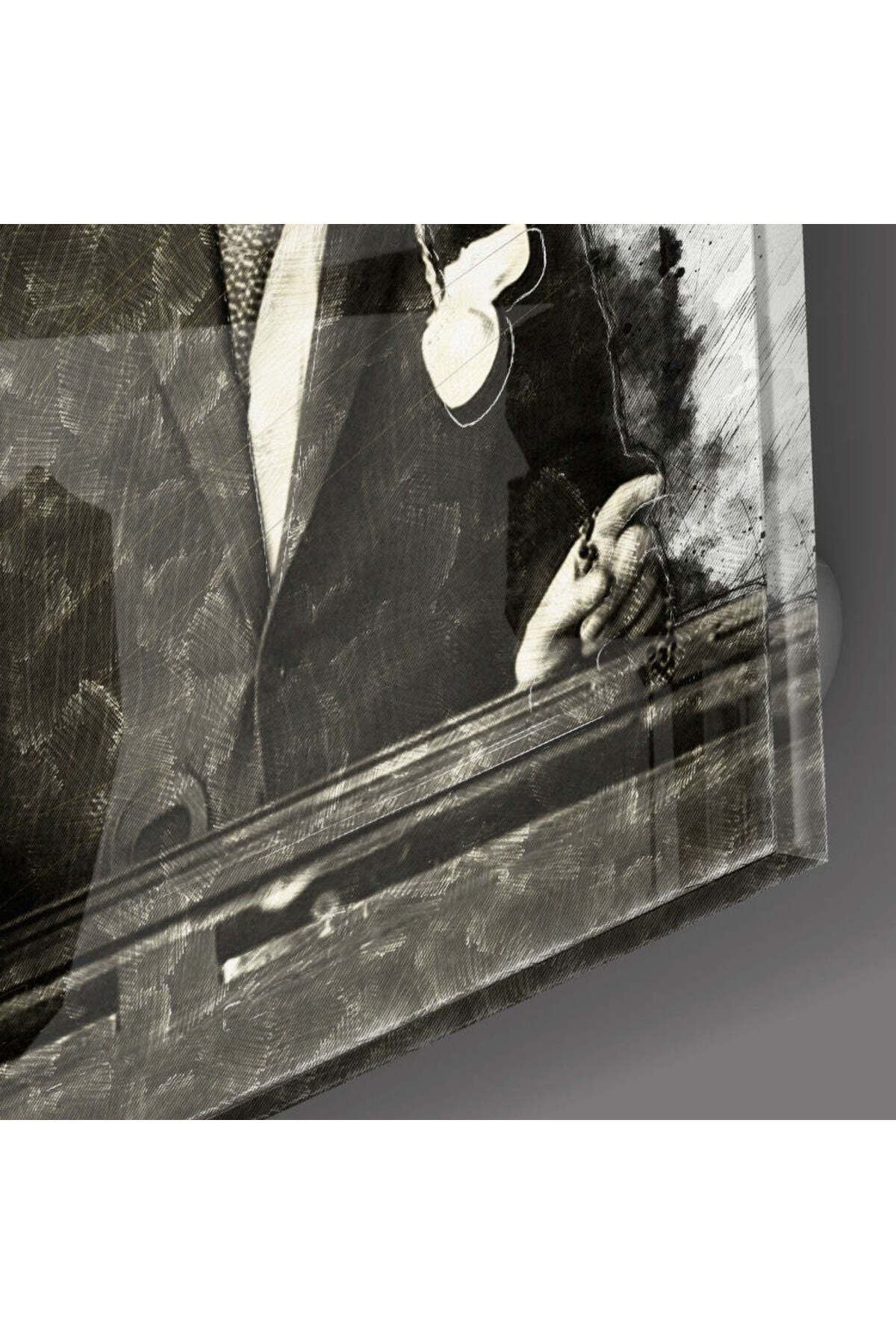 Atatürk Portre Cam Tablo