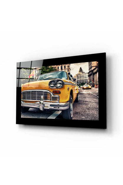 Vintage Taxi New York Cam Tablo