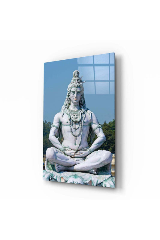 Meditasyonda Shiva Cam Tablo